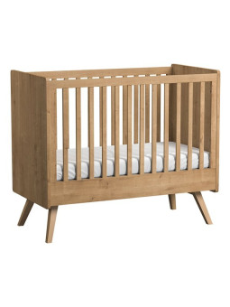 Culla per neonati trasformabile in lettino montessoriano per bambini 70x140 in legno rovere naturale collezione Vintage di VOX