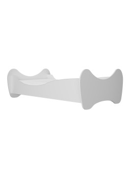Montessori philosophy children's bed in white wood in the shape of butterfly wings by Kocot Kids