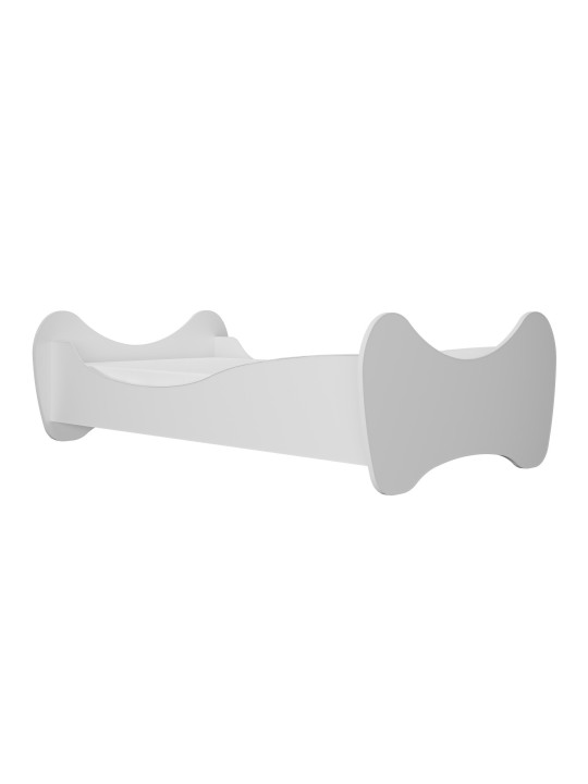 Montessori philosophy children's bed in white wood in the shape of butterfly wings by Kocot Kids
