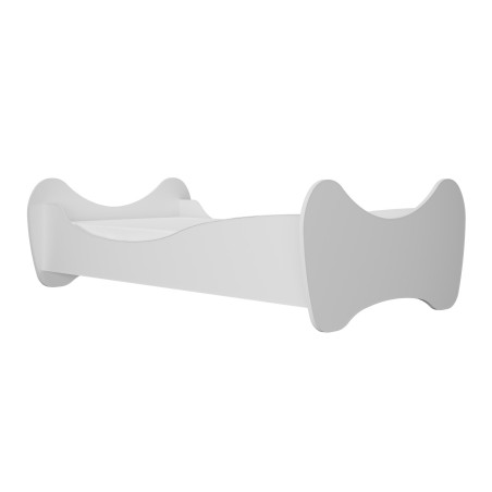 Montessori philosophy children's bed in white wood in the shape of butterfly wings by Kocot Kids