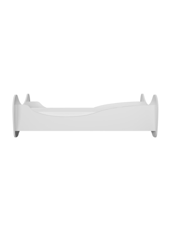Lettino per bambini filosofia montessoriana in legno bianco a forma di ali di farfalla by Kocot Kids