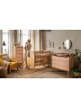 Culla per neonati trasformabile in lettino montessoriano per bambini 70x140 in legno rovere naturale collezione Vintage di VOX