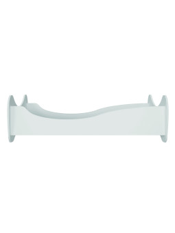 Montessori philosophy children's bed in light blue wood in the shape of butterfly wings by Kocot Kids