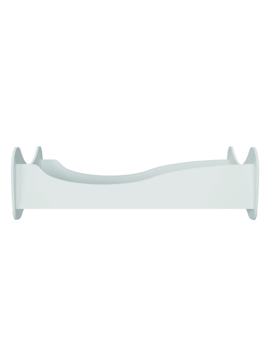 Montessori philosophy children's bed in light blue wood in the shape of butterfly wings by Kocot Kids