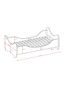 Montessori philosophy children's bed in white wood in the shape of butterfly wings by Kocot Kids
