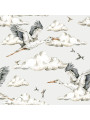 Carta da Parati Tappezzeria per Cameretta dei Bambini Storks In The Clouds by Dekornik