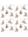 Carta da Parati Tappezzeria per Cameretta dei Bambini Teddy Bear smal by Dekornik