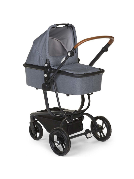 Gray 2in1 stroller for children - 5-point safety belts - Sun canopy - Reclining seat - Basket - Rain cover + cover by Childhome