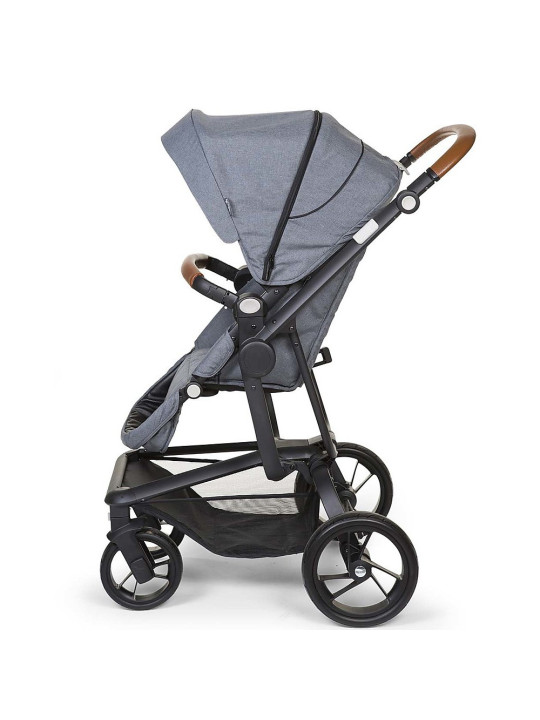 Passeggino 2in1 grigio per bambini - Cinture di sicurezza a 5 punti - Cappottina parasole - Seduta reclinabile  by Childhome