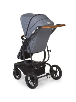 Passeggino 2in1 grigio per bambini - Cinture di sicurezza a 5 punti - Cappottina parasole - Seduta reclinabile  by Childhome