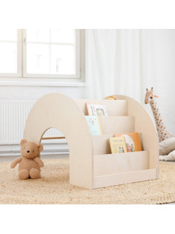 Libreria in legno montessoriana per bambini, scrivania o nascondiglio per giocare - Kumpu by Fitwood