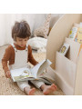 Montessori natural wooden bookcase for children that can also be used as a desk or hiding place to play - Kumpu by Fitwood