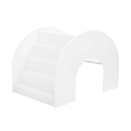 Montessori natural wooden bookcase for children that can also be used as a desk or hiding place to play - Kumpu by Fitwood