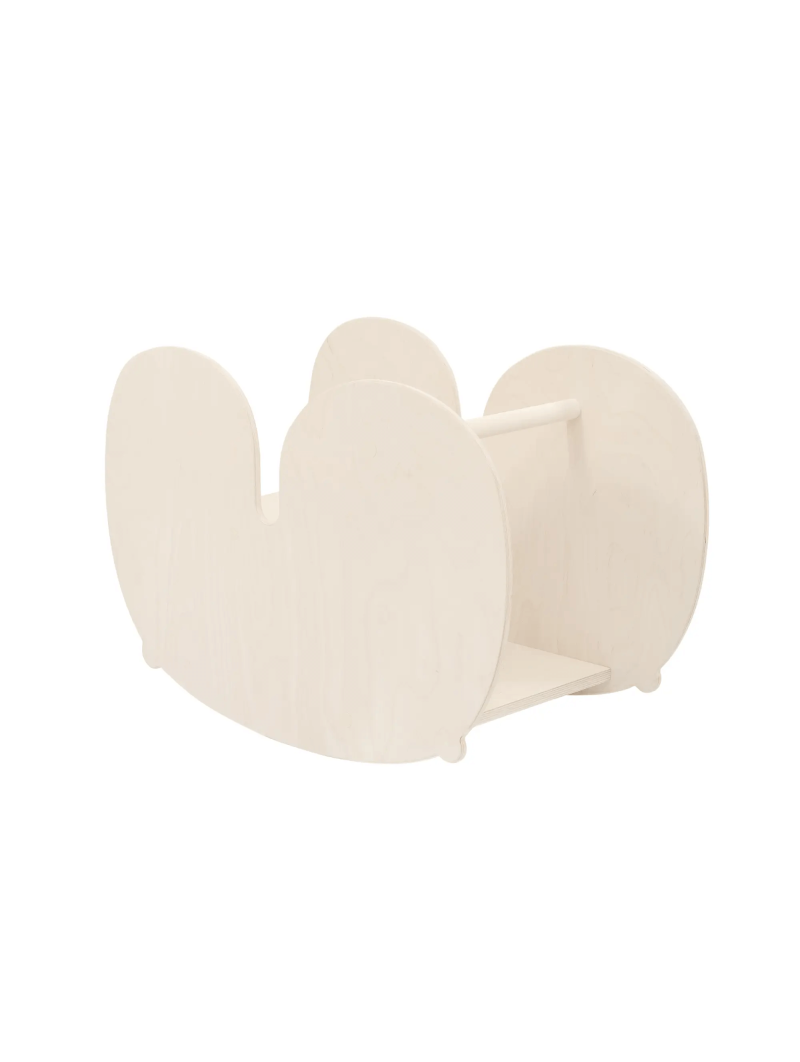 Dondolo in legno naturale montessoriano per bambini utilizzabile anche come scrivania - Nuppu by Fitwood