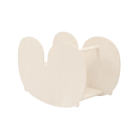 Montessori natural wooden rocking horse for children that can also be used as a desk - Nuppo by Fitwood