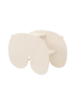 Dondolo in legno naturale montessoriano per bambini utilizzabile anche come scrivania - Nuppu by Fitwood