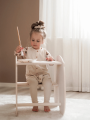 Montessori natural wooden rocking horse for children that can also be used as a desk - Nuppo by Fitwood