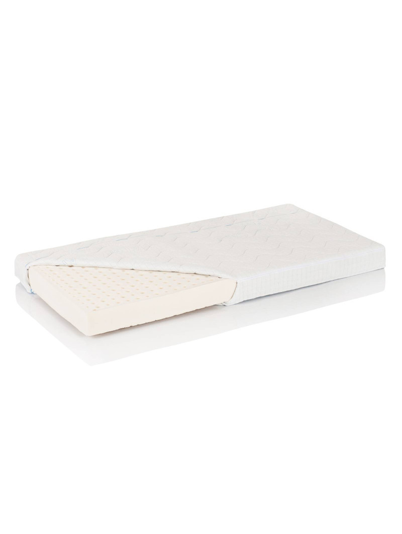 Baby latex mattress Hevea 60x120 with cover Aegis - Bellamy