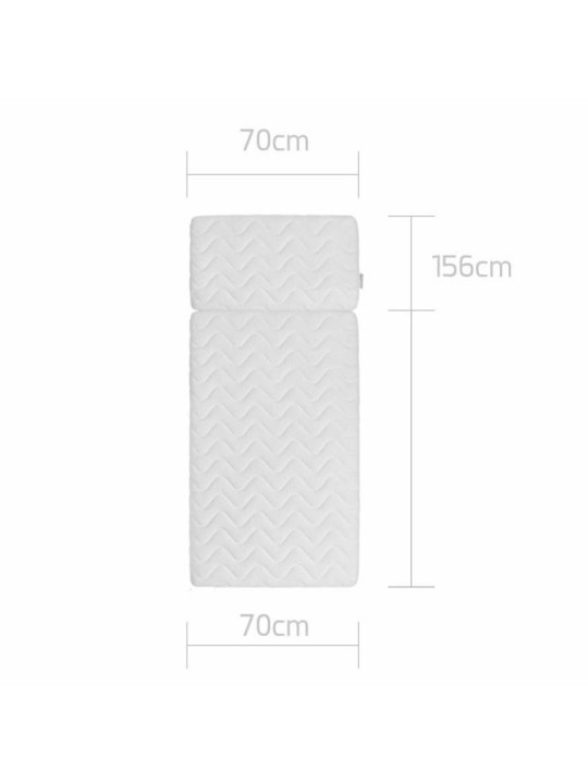 Children's mattress in anti-allergic expanded polyurethane 70x120 + 70x40 - Bellamy