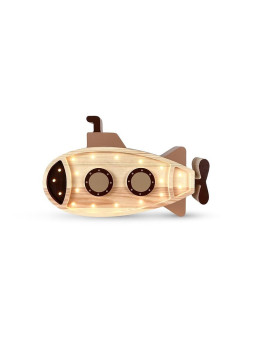 Lampada in legno / marrone Submarine - Peekaboo