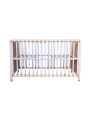 Nemo Evolutive Bed in rattan 60 x 120 white / beige - Théo Bébé