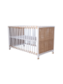 Culla evolutiva Nemo in rattan 60 x 120 bianco / beige - Théo Bébé