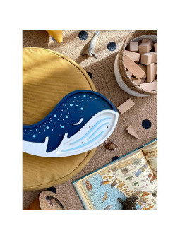 Lampada in legno Balena blu - Peekaboo