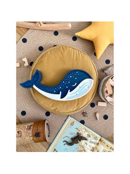 Lampada in legno Balena blu - Peekaboo