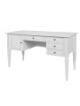 Scrivania per la cameretta dei bambini in legno bianco con ampi cassetti e armadietto collezione Ines by BellAmy