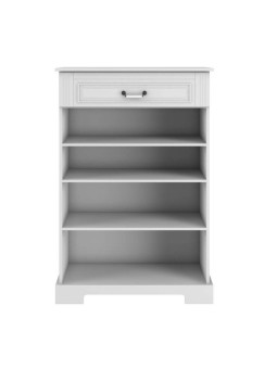 Comò per la cameretta dei bambini in legno bianco dallo stile classico con ampi cassetti collezione Ines by BellAmy