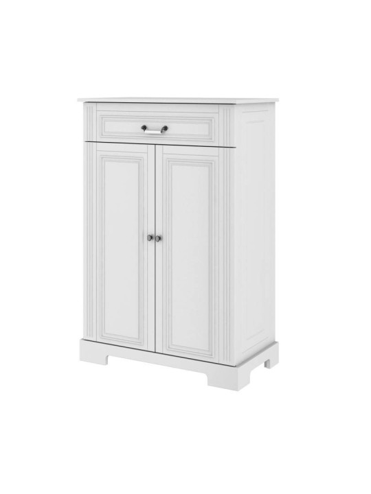 Classic style cabinet for children's bedroom in white wood with large drawers Ines collection by BellAmy