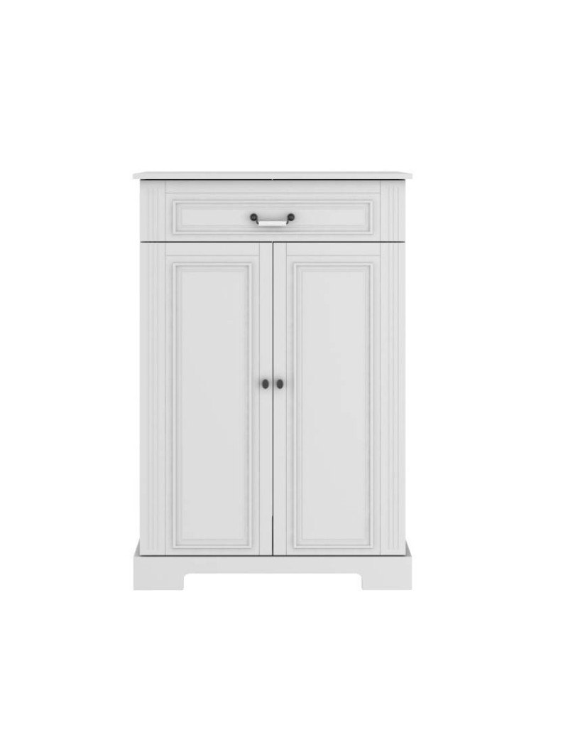 Comò per la cameretta dei bambini in legno bianco dallo stile classico con ampi cassetti collezione Ines by BellAmy
