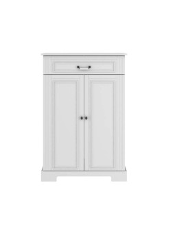 Classic style cabinet for children's bedroom in white wood with large drawers Ines collection by BellAmy