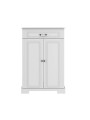 Classic style cabinet for children's bedroom in white wood with large drawers Ines collection by BellAmy