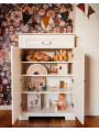 Classic style cabinet for children's bedroom in white wood with large drawers Ines collection by BellAmy