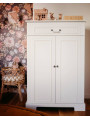 Classic style cabinet for children's bedroom in white wood with large drawers Ines collection by BellAmy