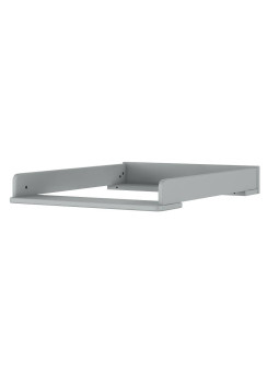 Top fasciatoio in legno grigio neutro dallo stile classico per cassettiere collezione Ines by BellAmy