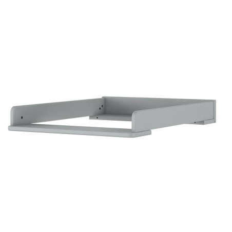 Top fasciatoio in legno grigio neutro dallo stile classico per cassettiere collezione Ines by BellAmy