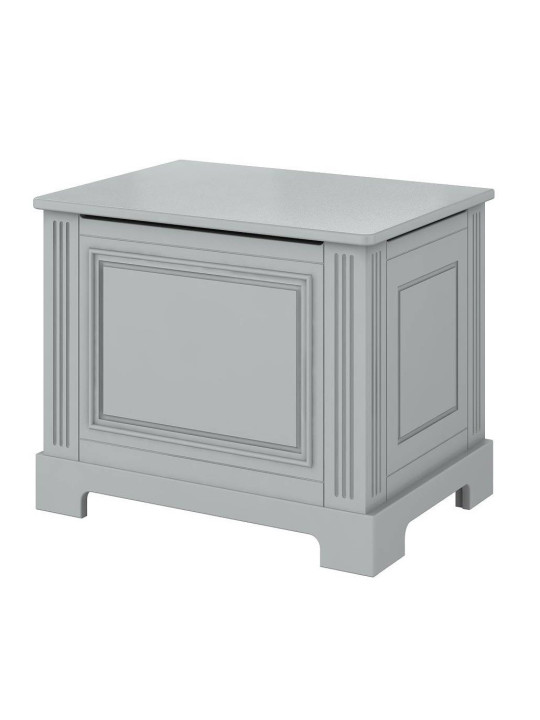Toy container for children's bedrooms in neutral gray wood with a classic style from the Ines collection by BellAmy