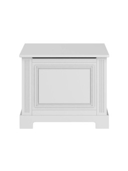 Contenitore giocattoli per la cameretta dei bambini in legno bianco dallo stile classico collezione Ines by BellAmy