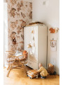 Armadio guardaroba a due ante per la cameretta dei bambini in legno bianco dallo stile classico collezione Ines by BellAmy