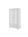 Armadio guardaroba a due ante per la cameretta dei bambini in legno bianco dallo stile classico collezione Ines by BellAmy