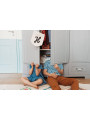 Wooden children's 3 doors wardrobe in grey wood Ines collection by BellAmy