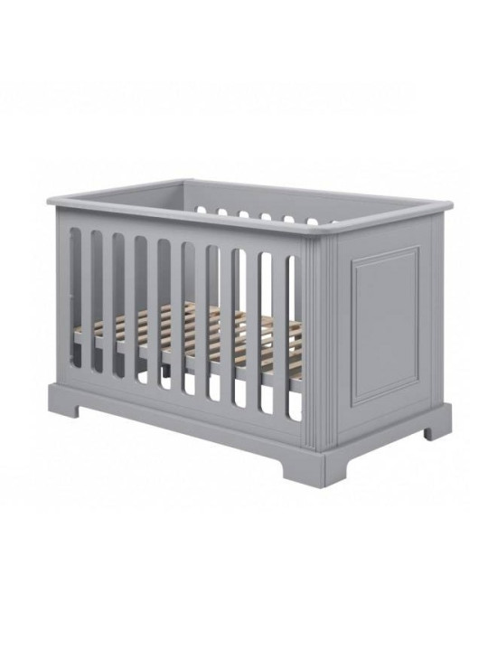 Culla neonati 60x120 per la cameretta dei bambini in legno grigio neutro dallo stile classico collezione Ines by BellAmy