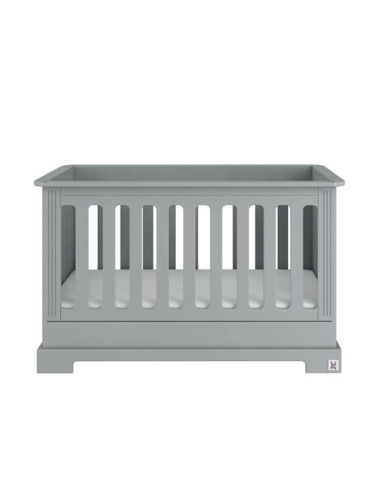 Culla neonati 60x120 per la cameretta dei bambini in legno grigio neutro dallo stile classico collezione Ines by BellAmy