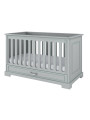 Wooden children's cot bed / toddler bed 70x140 in grey wood Ines collection by BellAmy