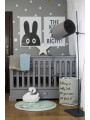 Wooden children's cot bed / toddler bed 70x140 in grey wood Ines collection by BellAmy