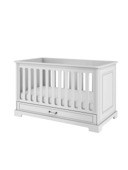 Culla in lettino divanetto 70x140 per la cameretta dei bambini in legno bianco dallo stile classico Ines by BellAmy
