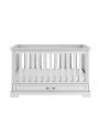 Wooden children's cot bed / toddler bed 70x140 in white wood Ines collection by BellAmy