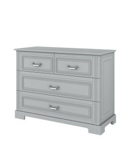 4-drawer Chest in neutral grey wood Ines - BellAmy